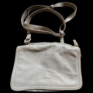 Liebeskind‎ Leather Taupe Gray 4 Compartment City Organizer Crossbody Bag